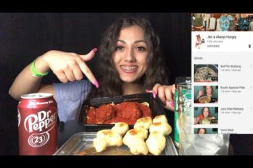 ITALIAN FOOD MUKBANG (Virtual Collab With Jen Is Always Hungry)