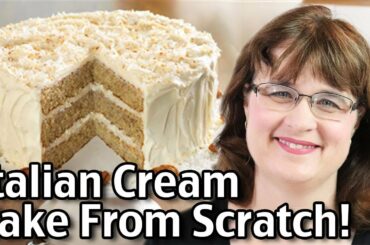 How To Make Italian Cream Cake From Scratch! International Giveaway Winners Announced!