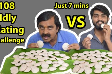 108 RED MINI IDLY EATING CHALLENGE in 7 Minutes WITHOUT DRINKING WATER | Food Challenge India |