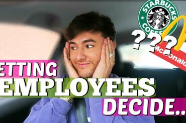 Letting The EMPLOYEE Recommend What I EAT For 24HRS