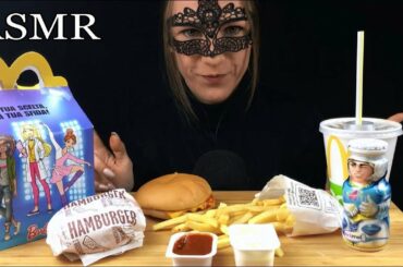 McDonalds Happy Meal MUKBANG ASMR (Cheeseburger, Hamburger & French Fries) Eating Show