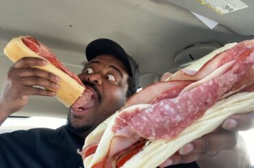 16 INCH ITALIAN SUB MUKBANG