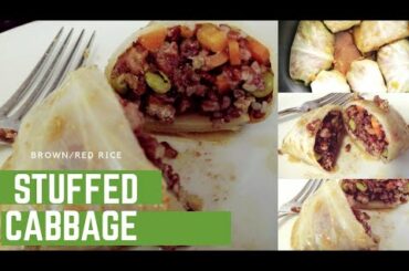PERFECT  Stuffed Cabbage roll Recipe/ Italian Version of my Cabbage Roll, using Red RICE