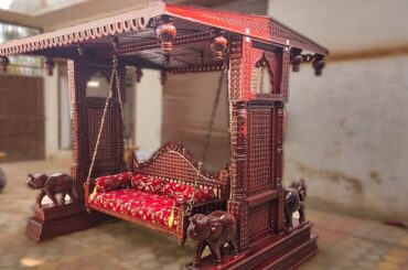 #219 Brahmrishi Ashram Tirupati, Wooden Jhula @Aarsun - Crafted in India