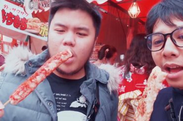STREET FOOD EAT CHALLENGE BARENG SULTAN PROS! - VLOG JAPAN DAY 3