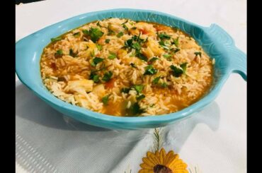 How to make rice with shrimp 🍤