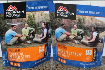 Mountain House Freeze Dried: Italian Style Pepper Steak & Beef Stroganoff with Noodles Review