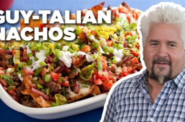 Guy Fieri Makes His "GUY-Talian" Nachos | Food Network