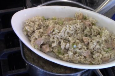 brown rice with Italian sausage