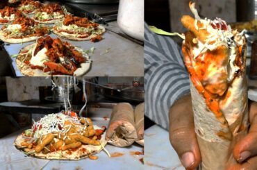 Cheese Loaded Kurkura  Chicken Shawarma Only RS 80 | Homemade Shawarma Recipe | Street Food of Surat