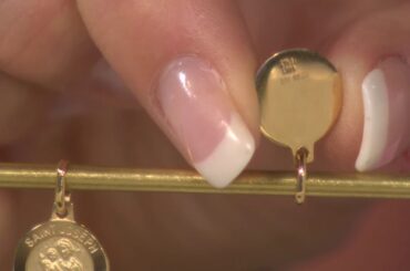 Stefano Oro 14K Gold Round Saint Pendant  | Stefano Oro Italian Jewelry