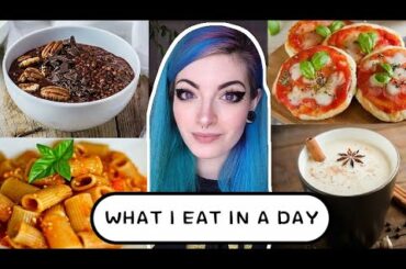 WHAT I EAT IN A DAY + SVUOTA LA SPESA | influenza edition | VEGGY