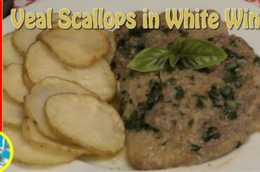 Veal Scallops in White Wine Sauce Italian Recipe Scaloppine al vino bianco