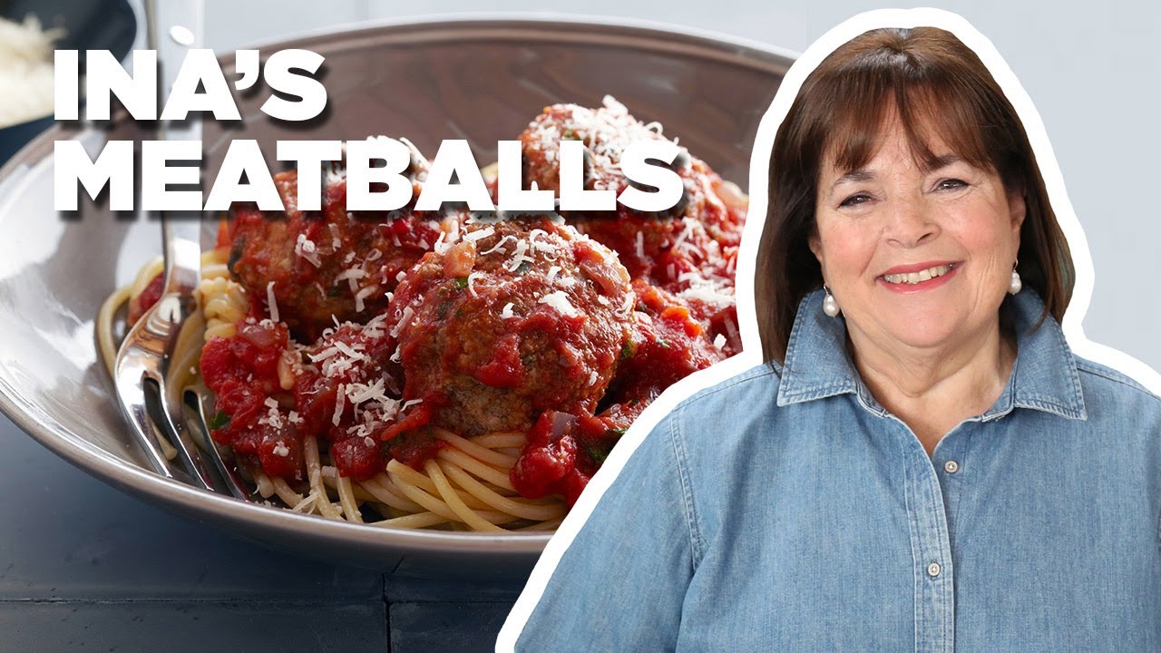 Ina Garten Makes Her TopRated Meatballs and Spaghetti Food Network Italian Food