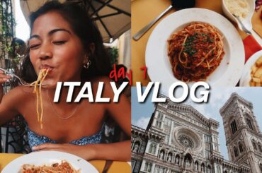 TRAVEL VLOG: florence italy, trying lots of food, & amazing sights!
