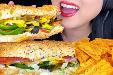 ASMR SUBWAY SANDWICHES *Italian BMT vs Sweet Onion Chicken Teriyaki* (ASMR Mouth Sounds) | Asmr Phan