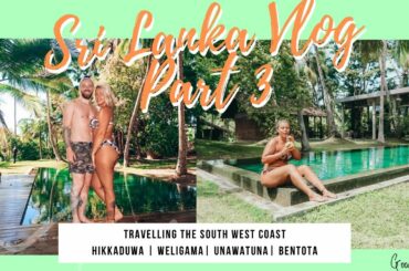 SRI LANKA VLOG Part 3 // Kaju Green Eco Resort, UNAWATUNA Jungle // First Surf Lesson // Galle Fort