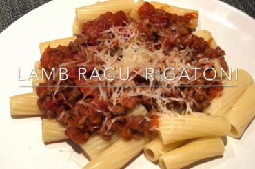 Lamb ragu rigatoni