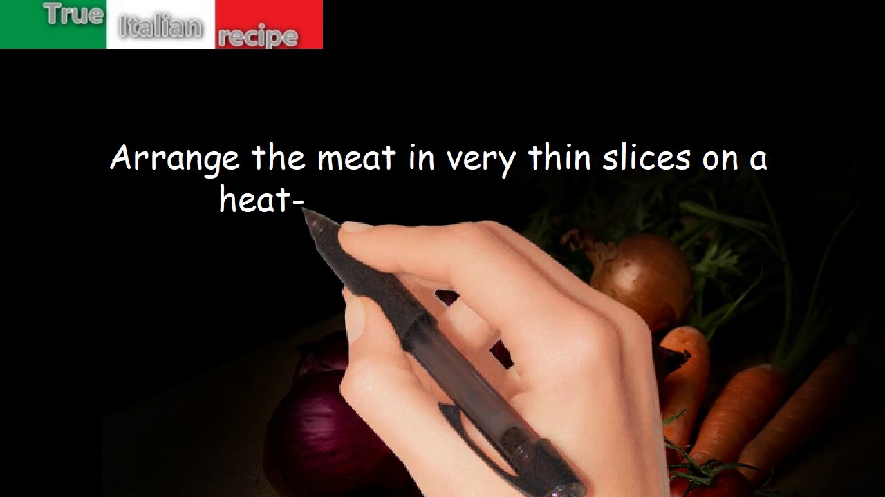 ENG – Carpaccio al formaggio filante ENG - Carpaccio al formaggio filante