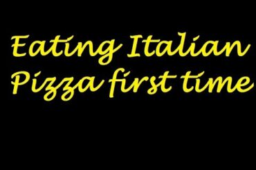Eating Italian pizza for the first time (In Trieste, Italy)