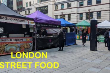 ⁴ᴷ LONDON STREET FOOD TOUR - London Fleet Place