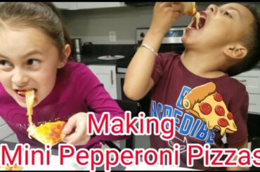 Donovan and Kaylee cook there own pizza