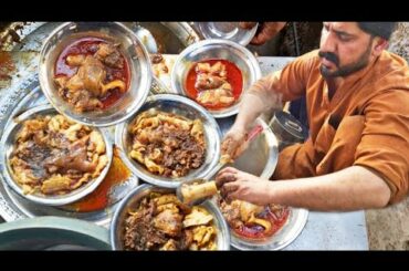 Ahmed Ka Laziz Nashta || Head & Legs Fry Asian Street Food ||