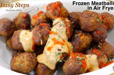 How To Cook Italian Style Meatballs in Air Fryer | Frozen Meatballs Recipe