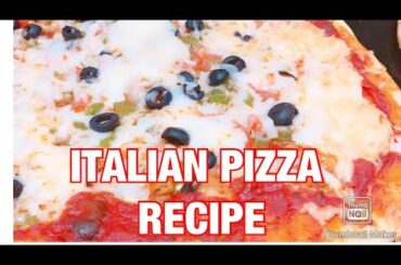 Italian pizza original dough recipe crusty Edges and soft Center