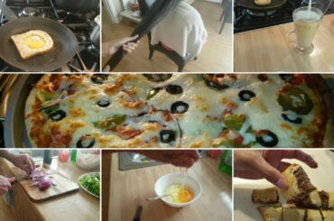 Weekend busy routine ||Appetizing  homemade chicken pizza ||winter hair care routine ||PVMUK