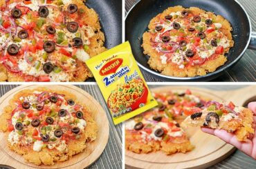 Maggi Pizza Recipe | Noodles Pizza Without Oven | Easy Snacks Recipe| Toasted