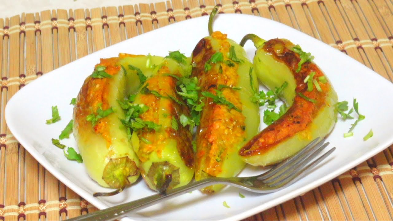 Bharwan Mirch Recipe Video by Bhavna – Stuffed Peppers recipe – Kathiyawadi Recipes Bharwan Mirch Recipe Video by Bhavna - Stuffed Peppers recipe - Kathiyawadi Recipes