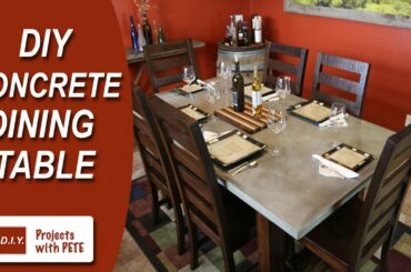 How to Make a Concrete Dining Table