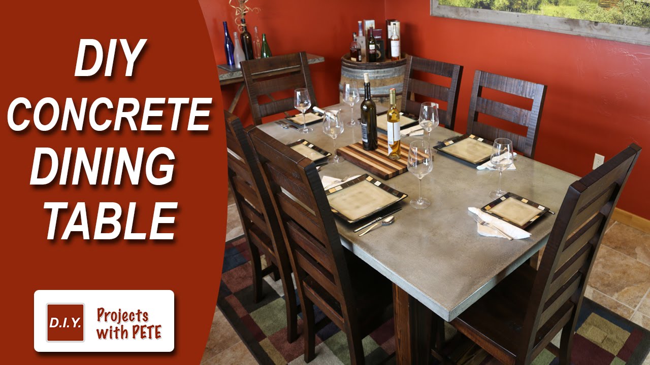 How to Make a Concrete Dining Table How to Make a Concrete Dining Table