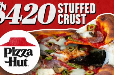 $420 Pizza Hut Stuffed Crust Pizza | Fancy Fast Food | Mythical Kitchen