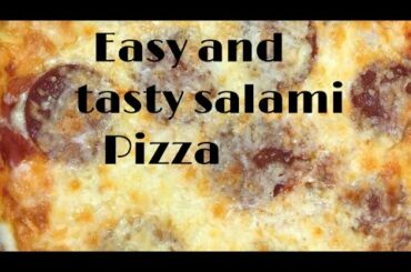 Salami pizza |pepperoni pizza|quick pizza recipe|italian pizza|easy pizza recipe
