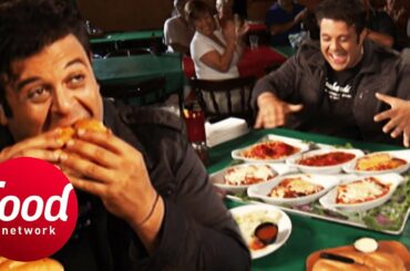 Adam Takes On 6 Main Dishes, 3 Sides and An Italian Dessert In Niagara Falls | Man v Food