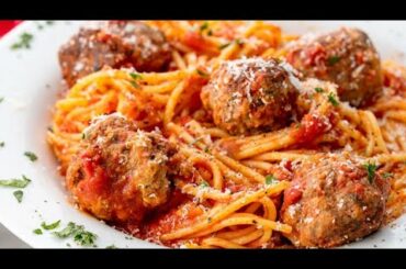 BISHHH let me eat real quick ,I cooked Spaghetti and Italian meatballs