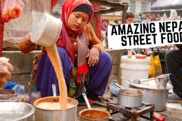 NEPALI STREET FOOD feast in KATHMANDU, Nepal | Best MOMOS in Kathmandu + traditional Newari food