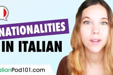 Adjectives of Nationality in Italian