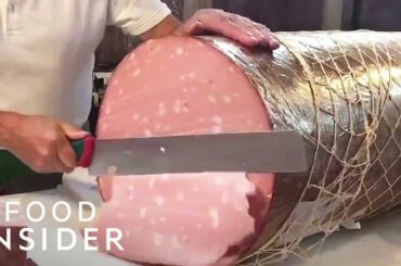How Giant Italian Mortadella Sausage Is Made | Regional Eats