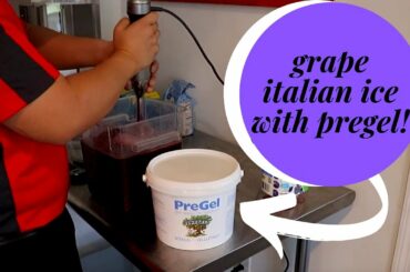 Make A Delicious Grape Italian Ice With PreGel and Electro Freeze!
