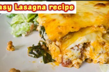 Super easy white lasagna recipe
