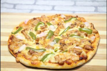 Chicken pizza||Pizza Without Oven||Pizza Recipe||How to make pizza at home