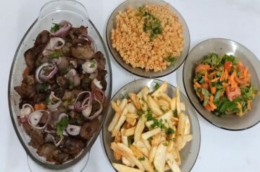 طاجن كبد وقوانص مع المكرونة بالصلصة اكتشف السر  (الحلقة الثانية)🍗🌶👇🔔👏🍔🍅