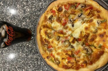 How to make Veggie Pizza | Homemade Pizza Recipe | Easy Vegetable Pizza | Veggie Supreme Pizza