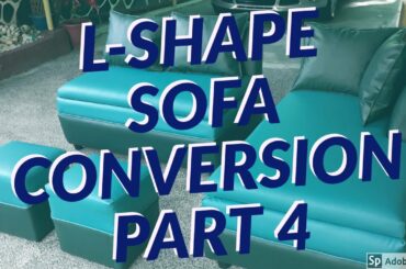 DIY- UPHOLSTERY FOR BEGINNERS:  CONVERT AN L-SHAPE SOFA TO A SOFA WITH STORAGE: PART 4