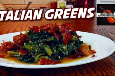 This is Why You Should Be Cooking Your Lettuce!  (Italian Greens Recipe)  | Kitchen Instruments