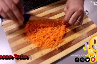 ANOTHER WAY OF CHOPPING CARROT ITALIAN WAY | EMMA'S CHEF RECIPES