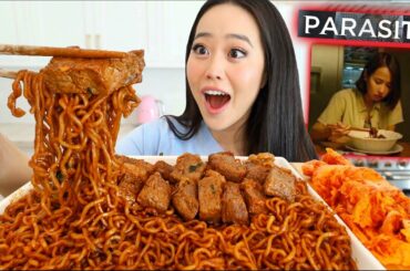 "PARASITE" Oscar Winning CHAPAGURI RAMEN MUKBANG *Recipe Included